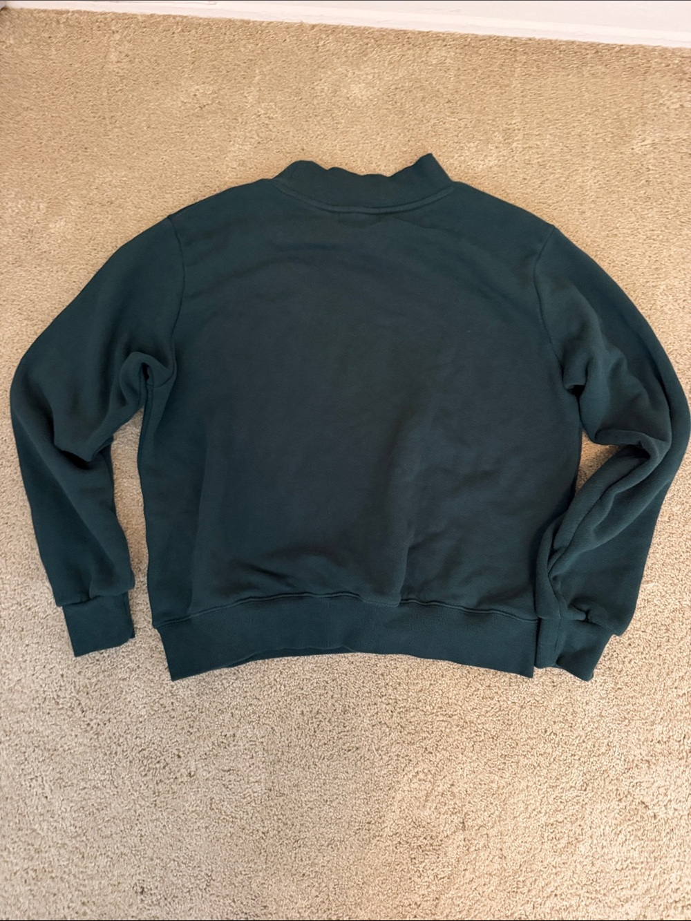 Parke Forest Green Crewneck Sweatshirt with White Lettering - Picture 3 of 3